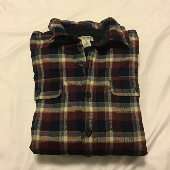 L.L. Bean Other - L.L. Bean fleece Lined Flannel Teddy Flannel